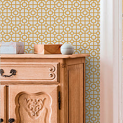 Galerie Wallcoverings Product Code: 1908-2 - Spring Blossom Wallpaper Collection Galerie Wallcoverings Product Code 1908-2 - Spring Blossom Wallpaper Collection - Yellow Colours - LATTICE Design