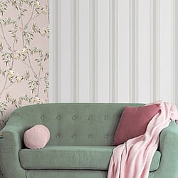 Galerie Wallcoverings Product Code: 1909-4 - Spring Blossom Wallpaper Collection Galerie Wallcoverings Product Code 1909-4 - Spring Blossom Wallpaper Collection - Taupe Colours - STRIPES Design