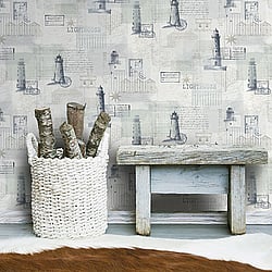 Galerie Wallcoverings Product Code: 21025 - Skagen Wallpaper Collection Galerie Wallcoverings Product Code 21025 - Skagen Wallpaper Collection - Blue Cream Colours - Nordic Nautical Design