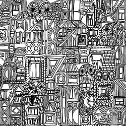Galerie Wallcoverings Product Code: 23300 - Marimekko 5 Wallpaper Collection Galerie Wallcoverings Product Code 23300 - Marimekko 5 Wallpaper Collection - Black White Colours - Marimekko Bubi Design