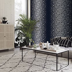 Galerie Wallcoverings Product Code: 23325 - Marimekko 5 Wallpaper Collection Galerie Wallcoverings Product Code 23325 - Marimekko 5 Wallpaper Collection - Navy Blue Colours - Marimekko Yon Varjo Design