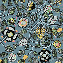 Galerie Wallcoverings Product Code: 23330 - Marimekko 5 Wallpaper Collection Galerie Wallcoverings Product Code 23330 - Marimekko 5 Wallpaper Collection - Green Blue Yellow Colours - Marimekko Pieni Tiara Design