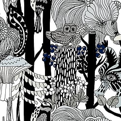 Galerie Wallcoverings Product Code: 23341 - Marimekko 5 Wallpaper Collection Galerie Wallcoverings Product Code 23341 - Marimekko 5 Wallpaper Collection - Black Grey Blue Beige Colours - Marimekko Pikkuveljekset Design