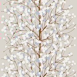 Galerie Wallcoverings Product Code: 23375 - Marimekko 5 Wallpaper Collection Galerie Wallcoverings Product Code 23375 - Marimekko 5 Wallpaper Collection - Grey Beige Blue Brown White Colours - Marimekko Lumimarja Design