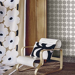 Galerie Wallcoverings Product Code: 23380 - Marimekko 5 Wallpaper Collection Galerie Wallcoverings Product Code 23380 - Marimekko 5 Wallpaper Collection - Grey White Colours - Marimekko Pienet Kivet Design