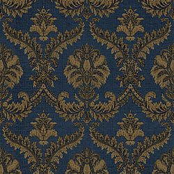 Galerie Wallcoverings Product Code: 23609 - Italian Classics 4 Wallpaper Collection Galerie Wallcoverings Product Code 23609 - Italian Classics 4 Wallpaper Collection - Blue Gold Colours - Traditional Damask Design