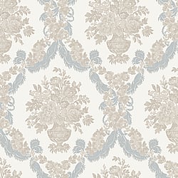 Galerie Wallcoverings Product Code: 23626 - Italian Classics 4 Wallpaper Collection Galerie Wallcoverings Product Code 23626 - Italian Classics 4 Wallpaper Collection - Blue Beige Colours - Floral Damask Design