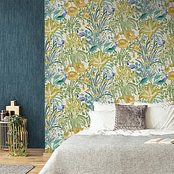 Galerie Wallcoverings Product Code: 26727 - Tropical Wallpaper Collection Galerie Wallcoverings Product Code 26727 - Tropical Wallpaper Collection - Pineapple Colours - Moorea Design