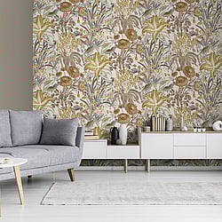 Galerie Wallcoverings Product Code: 26728 - Tropical Wallpaper Collection Galerie Wallcoverings Product Code 26728 - Tropical Wallpaper Collection - Coconut Colours - Moorea Design