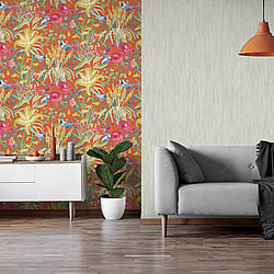 Galerie Wallcoverings Product Code: 26732 - Tropical Wallpaper Collection Galerie Wallcoverings Product Code 26732 - Tropical Wallpaper Collection - Red Apple Colours - Moorea Design