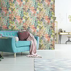 Galerie Wallcoverings Product Code: 26734 - Tropical Wallpaper Collection Galerie Wallcoverings Product Code 26734 - Tropical Wallpaper Collection - Coconut Colours - Bora Bora Design