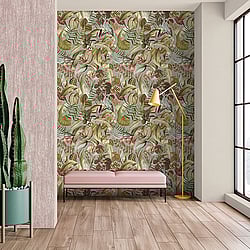 Galerie Wallcoverings Product Code: 26738 - Tropical Wallpaper Collection Galerie Wallcoverings Product Code 26738 - Tropical Wallpaper Collection - Peanut Colours - Kiribati Design