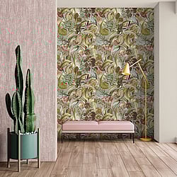 Galerie Wallcoverings Product Code: 26738 - Tropical Wallpaper Collection Galerie Wallcoverings Product Code 26738 - Tropical Wallpaper Collection - Peanut Colours - Kiribati Design