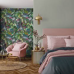 Galerie Wallcoverings Product Code: 26739 - Tropical Wallpaper Collection Galerie Wallcoverings Product Code 26739 - Tropical Wallpaper Collection - Watermelon Colours - Kiribati Design