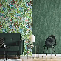 Galerie Wallcoverings Product Code: 26741 - Tropical Wallpaper Collection Galerie Wallcoverings Product Code 26741 - Tropical Wallpaper Collection - Blue Banana Colours - Kiribati Design