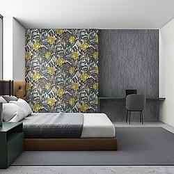 Galerie Wallcoverings Product Code: 26745 - Tropical Wallpaper Collection Galerie Wallcoverings Product Code 26745 - Tropical Wallpaper Collection - Blackberry Colours - Palau Design