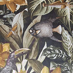 Galerie Wallcoverings Product Code: 26746 - Tropical Wallpaper Collection Galerie Wallcoverings Product Code 26746 - Tropical Wallpaper Collection - Walnut Colours - Palau Design