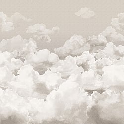 Galerie Wallcoverings Product Code: 26783 - Crafted Wallpaper Collection Galerie Wallcoverings Product Code 26783 - Crafted Wallpaper Collection - Beige White Taupe Colours - Clouds Design