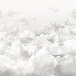 Galerie Wallcoverings Product Code: 26784 - Crafted Wallpaper Collection Galerie Wallcoverings Product Code 26784 - Crafted Wallpaper Collection - Grey Silver White Black Colours - Clouds Design