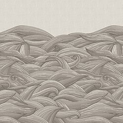Galerie Wallcoverings Product Code: 26786 - Crafted Wallpaper Collection Galerie Wallcoverings Product Code 26786 - Crafted Wallpaper Collection - Brown Taupe Grey Colours - Waves Design