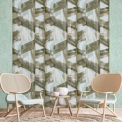 Galerie Wallcoverings Product Code: 26793 - Crafted Wallpaper Collection Galerie Wallcoverings Product Code 26793 - Crafted Wallpaper Collection - Green Cream Taupe Bronze Gold Colours - Glaze Design