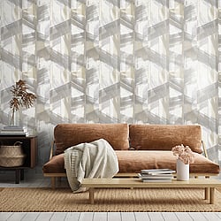 Galerie Wallcoverings Product Code: 26796 - Crafted Wallpaper Collection Galerie Wallcoverings Product Code 26796 - Crafted Wallpaper Collection - Beige White Taupe Grey Silver Colours - Glaze Design