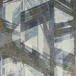 Galerie Wallcoverings Product Code: 26797 - Crafted Wallpaper Collection Galerie Wallcoverings Product Code 26797 - Crafted Wallpaper Collection - Blue Gold White Silver Colours - Glaze Design
