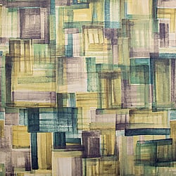 Galerie Wallcoverings Product Code: 26800 - Crafted Wallpaper Collection Galerie Wallcoverings Product Code 26800 - Crafted Wallpaper Collection - Yellow Purple Blue Green White Colours - Brush Design