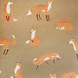 Galerie Wallcoverings Product Code: 26842 - Great Kids Wallpaper Collection Galerie Wallcoverings Product Code 26842 - Great Kids Wallpaper Collection - Friendly Foxes Design