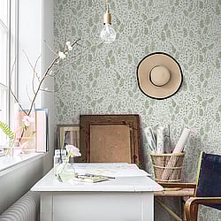 Galerie Wallcoverings Product Code: 27014 - Morgongava Wallpaper Collection Galerie Wallcoverings Product Code 27014 - Morgongava Wallpaper Collection - Green Colours - Vera Design