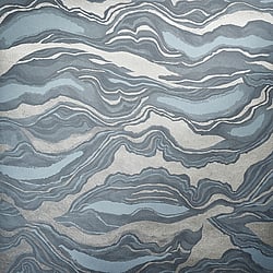 Galerie Wallcoverings Product Code: 30028 - Slow Living Wallpaper Collection Galerie Wallcoverings Product Code 30028 - Slow Living Wallpaper Collection - Blue Silver Colours - Reflection Night Blue Design