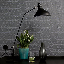 Galerie Wallcoverings Product Code: 30822 - Montego Wallpaper Collection Galerie Wallcoverings Product Code 30822 - Montego Wallpaper Collection - Grey Purple Colours - Textured Geometric Design