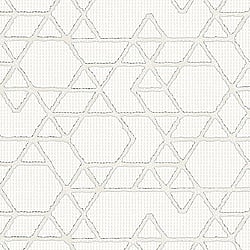 Galerie Wallcoverings Product Code: 30823 - Montego Wallpaper Collection Galerie Wallcoverings Product Code 30823 - Montego Wallpaper Collection - White Cream Colours - Textured Geometric Design