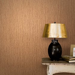 Galerie Wallcoverings Product Code: 32275 - Avalon Wallpaper Collection Galerie Wallcoverings Product Code 32275 - Avalon Wallpaper Collection - Orange Brown Colours - Verticle Texture Design