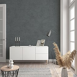 Galerie Wallcoverings Product Code: 32406 - Flora Wallpaper Collection Galerie Wallcoverings Product Code 32406 - Flora Wallpaper Collection - Anthracite Colours - Plain Texture Design