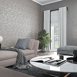 Galerie Wallcoverings Product Code: 32604 - The New Design Book Wallpaper Collection Galerie Wallcoverings Product Code 32604 - The New Design Book Wallpaper Collection - Rose Gold Grey Colours - Floral Damask Design