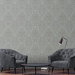 Galerie Wallcoverings Product Code: 32605 - The New Design Book Wallpaper Collection Galerie Wallcoverings Product Code 32605 - The New Design Book Wallpaper Collection - Grey Gold Colours - Floral Damask Design