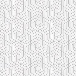 Galerie Wallcoverings Product Code: 32607 - The New Design Book Wallpaper Collection Galerie Wallcoverings Product Code 32607 - The New Design Book Wallpaper Collection - Silver White Colours - Hex Geometric Design