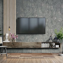Galerie Wallcoverings Product Code: 32614 - City Glam Wallpaper Collection Galerie Wallcoverings Product Code 32614 - City Glam Wallpaper Collection - Dark Grey Rose Gold Colours - Industrial Plain Design