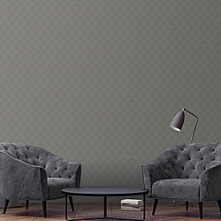 Galerie Wallcoverings Product Code: 32721 - The New Design Book Wallpaper Collection Galerie Wallcoverings Product Code 32721 - The New Design Book Wallpaper Collection - Dark Grey Rose Gold Colours - Arch Design