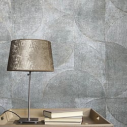 Galerie Wallcoverings Product Code: 32820 - Perfecto 2 Wallpaper Collection Galerie Wallcoverings Product Code 32820 - Perfecto 2 Wallpaper Collection - Grey Colours - Rustic Circle Design