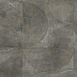Galerie Wallcoverings Product Code: 32821 - Perfecto 2 Wallpaper Collection Galerie Wallcoverings Product Code 32821 - Perfecto 2 Wallpaper Collection - Grey Brown Black Colours - Rustic Circle Design