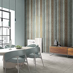 Galerie Wallcoverings Product Code: 32839 - Perfecto 2 Wallpaper Collection Galerie Wallcoverings Product Code 32839 - Perfecto 2 Wallpaper Collection - Brown Blue Grey Colours - Striped Texture Design