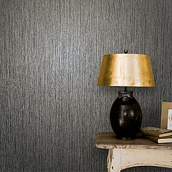 Galerie Wallcoverings Product Code: 32843 - Perfecto 2 Wallpaper Collection Galerie Wallcoverings Product Code 32843 - Perfecto 2 Wallpaper Collection - Black Colours - Verticle Texture Design