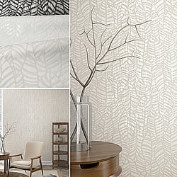 Galerie Wallcoverings Product Code: 32973 - Serene Wallpaper Collection Galerie Wallcoverings Product Code 32973 - Serene Wallpaper Collection - Leaves Design