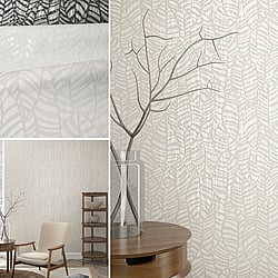 Galerie Wallcoverings Product Code: 32973 - Serene Wallpaper Collection Galerie Wallcoverings Product Code 32973 - Serene Wallpaper Collection - Leaves Design