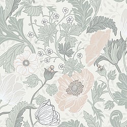 Galerie Wallcoverings Product Code: 33000 - Apelviken Wallpaper Collection Galerie Wallcoverings Product Code 33000 - Apelviken Wallpaper Collection - White Lightgreen Colours - Anemone Design