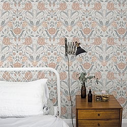 Galerie Wallcoverings Product Code: 33005 - Apelviken Wallpaper Collection Galerie Wallcoverings Product Code 33005 - Apelviken Wallpaper Collection - Blue Beige Grey Brown Colours - Tulip Trail Design