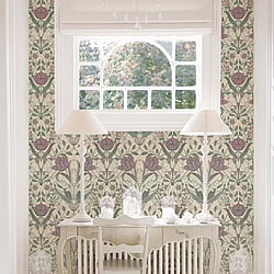 Galerie Wallcoverings Product Code: 33007 - Apelviken Wallpaper Collection Galerie Wallcoverings Product Code 33007 - Apelviken Wallpaper Collection - Beige Green Pink Brown Colours - Anemone Design
