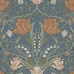 Galerie Wallcoverings Product Code: 33009 - Apelviken Wallpaper Collection Galerie Wallcoverings Product Code 33009 - Apelviken Wallpaper Collection - Blue Blush Colours - Tulips Design